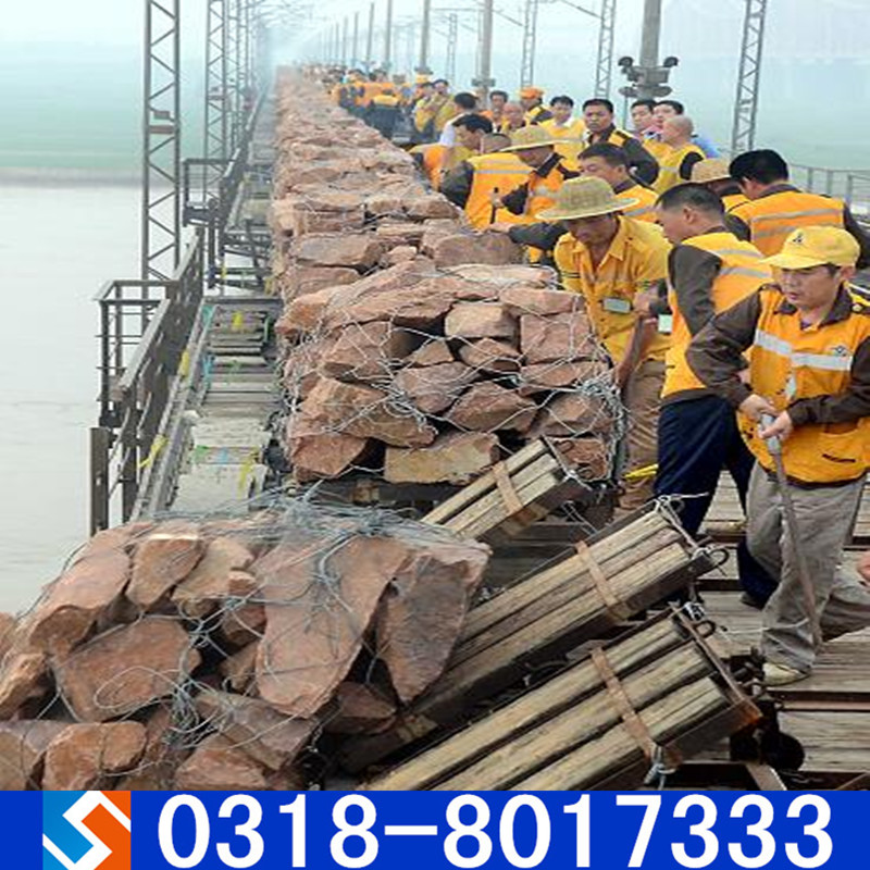 手工編織防汛鉛絲網片 手工編織防汛鉛絲網片